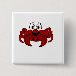 Crab Pinback Button