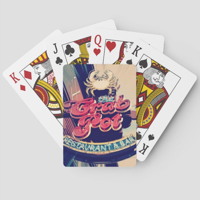 Crab Pot Restaurant Poker Cards (Back)