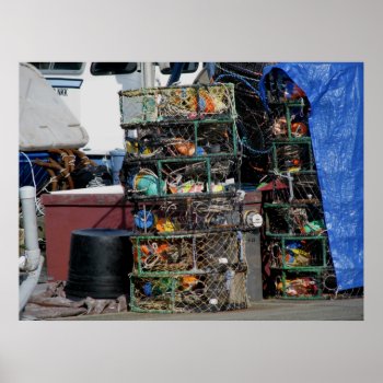 Crab Pots Poster by northwest_photograph at Zazzle