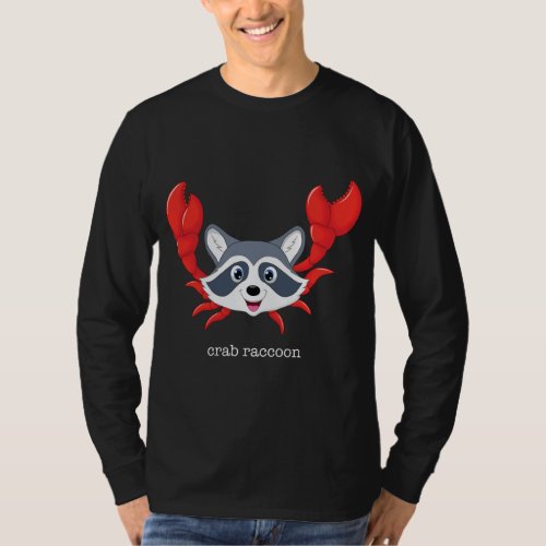Crab Raccoon Crab Rangoon Funny Pun Joke Gag T_Shirt