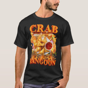 Crab Rangoon Meme Bootleg Rap Style 90s Vintage 19 T-Shirt