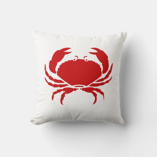 CRAB red pillow