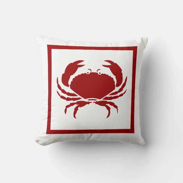 CRAB red pillow (Front)