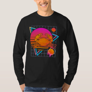 Crab Retro 80s Style Vintage Ocean Animal T-Shirt