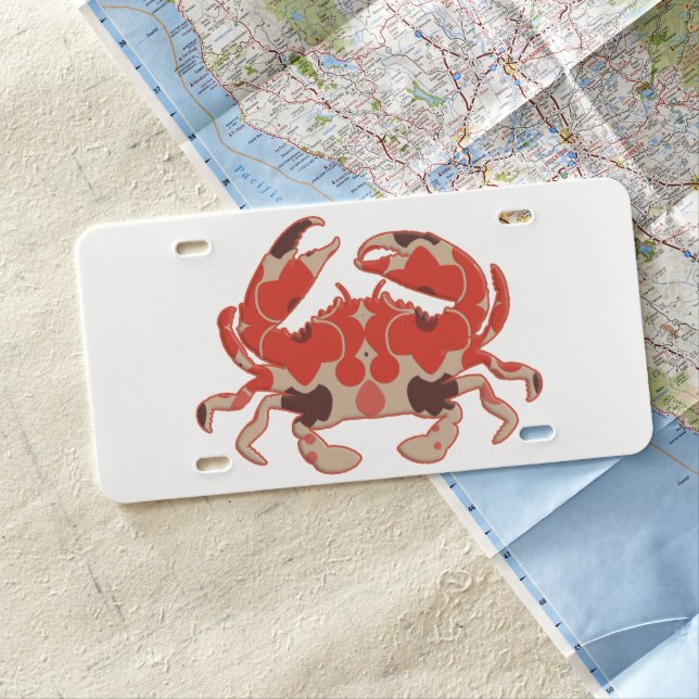 Crab - retro license plate (In Situ)