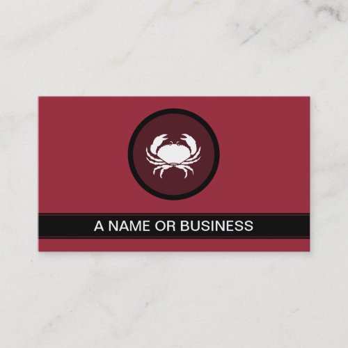 crab ruby bubble business card