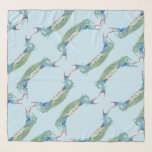 Crab Scarf<br><div class="desc">A watercolor of a lovely blue claw crab adorns this pretty scarf! Customize as you wish by changing the background color!</div>