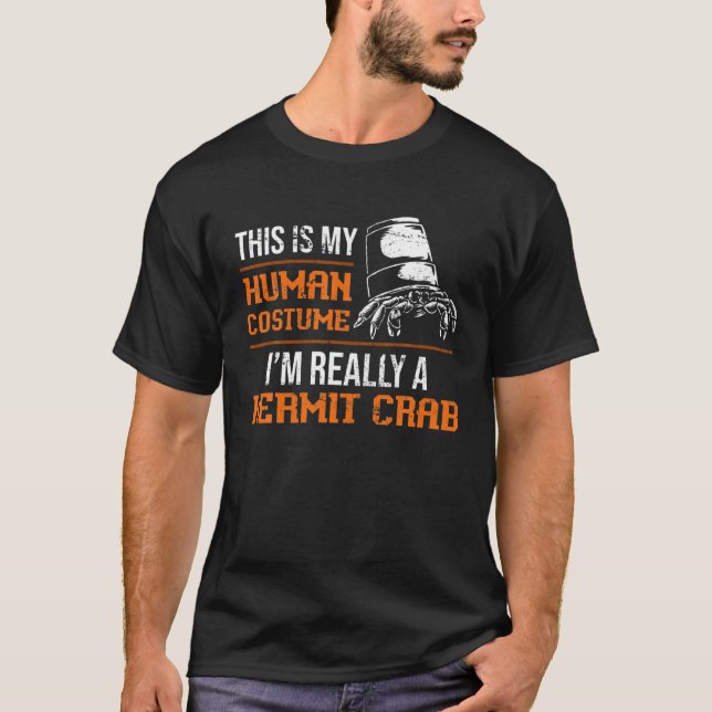 Crab Sea Animal Lover Aquarist Gift Hermit Crab T-Shirt (Front)