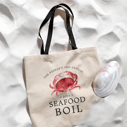 CrabSeafood Boil  Seafood  Themed Party Tote Bag