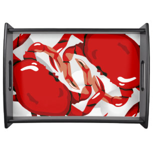 Crab Seafood Red Lg Serving Tray