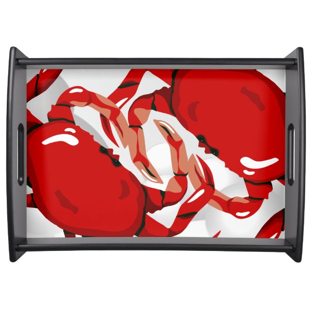 Crab Seafood Red Lg Serving Tray (Front)