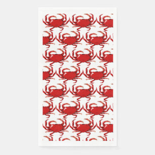 Crab Seafood Red Paper Towel