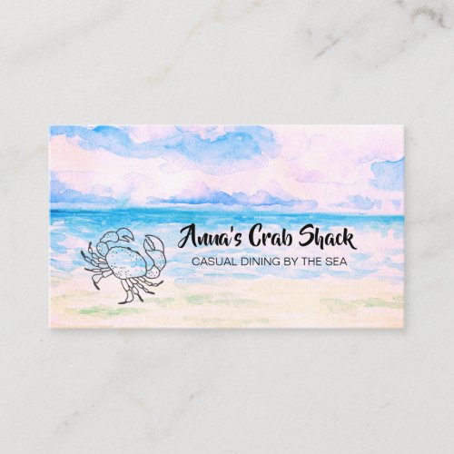   Crab Shack Casual Dining by The Sea Business Card