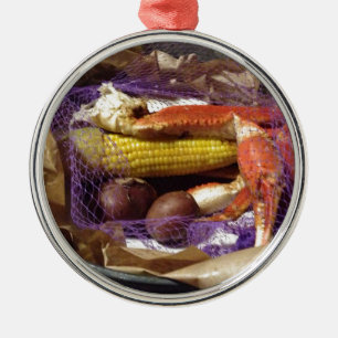 Crab Shack Feast Metal Ornament