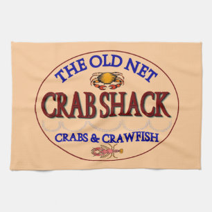 Crab Shack Logo Kitchen Towel