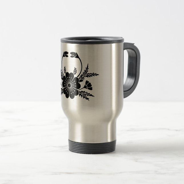 Crab-shaped cherry blossom (EDO) Travel Mug (Front Right)