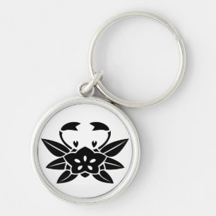 Crab-shaped gentian keychain