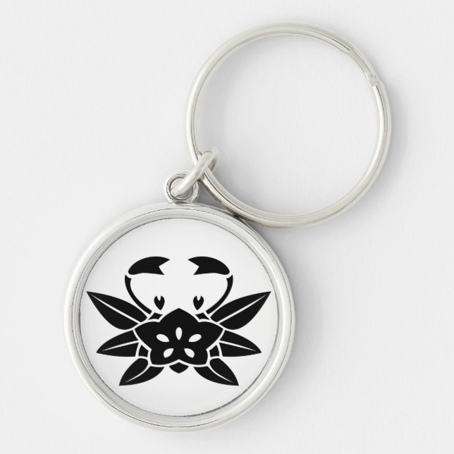 Crab-shaped gentian keychain (Front)