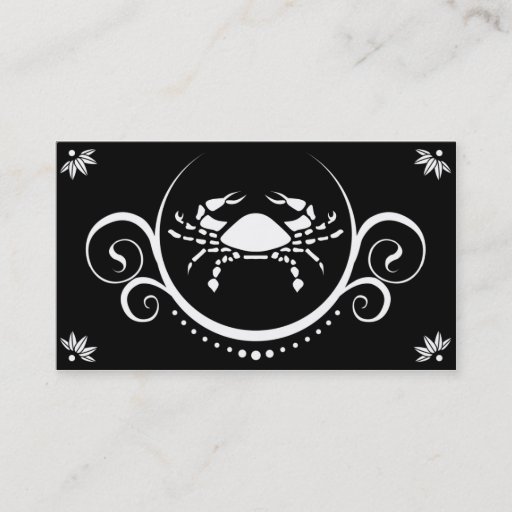 Customizable crab sophistications business cards