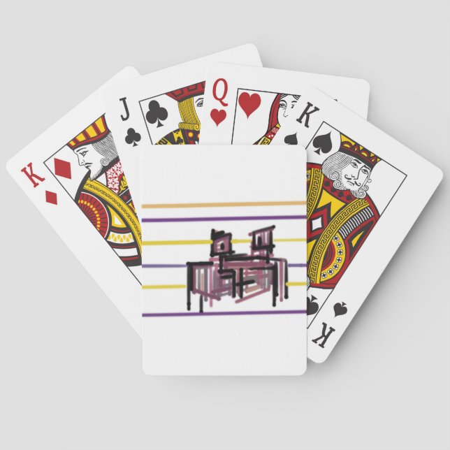 Crab summer joy poker cards (Back)