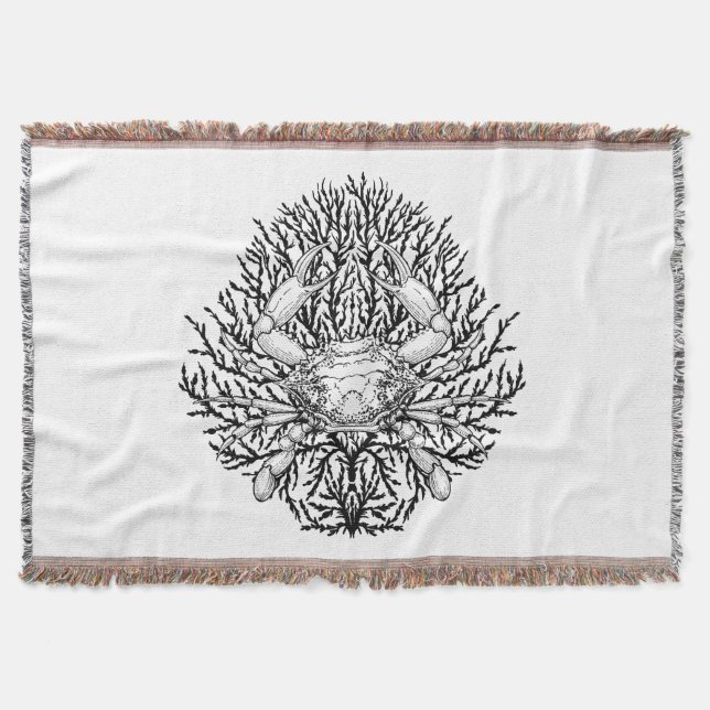 Crab Throw Blanket (Front)