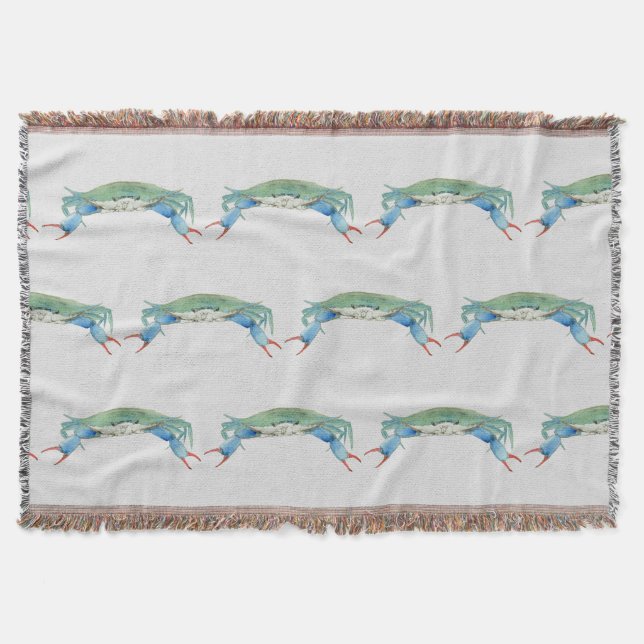 Crab Throw Blanket (Front)