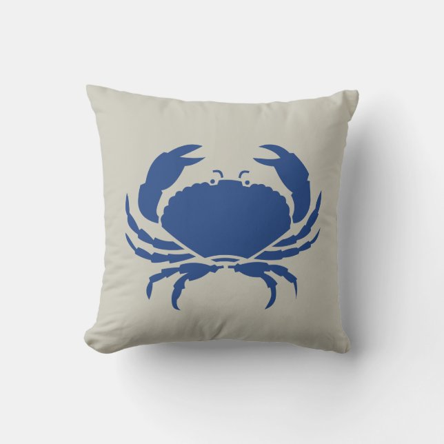 Crab Throw Pillow (Front)