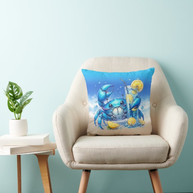 Crab Throw Pillow (Chair)