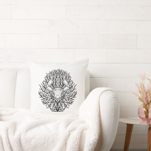 Crab Throw Pillow (Couch)
