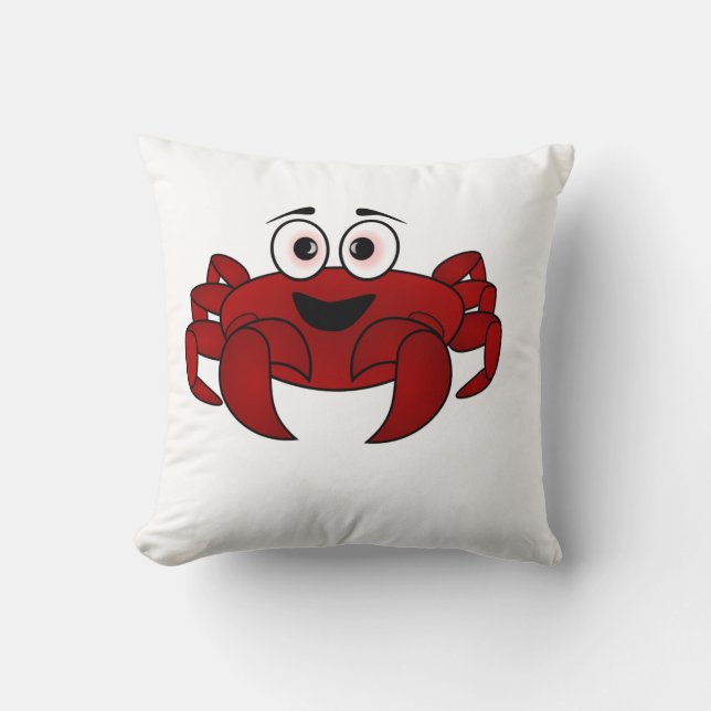 Crab Throw Pillow (Front)
