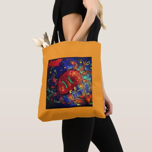 Crab Tote Bag (Close Up)