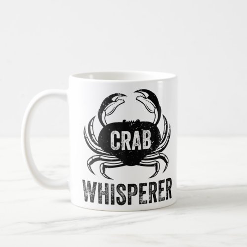 Crab Whisperer Vintage Crab Hunting Fishing Funny  Coffee Mug