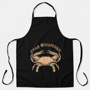 Crab Whisperer Vintage Crabbing Hunting Apron