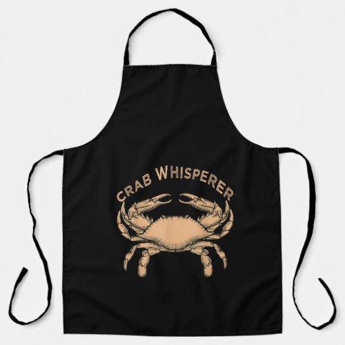 Crab Whisperer Vintage Crabbing Hunting Apron