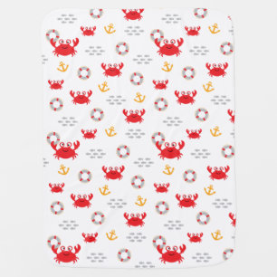 Crab with Lifebuoy Baby Blanket