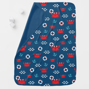 Crab with Lifebuoy Baby Blanket