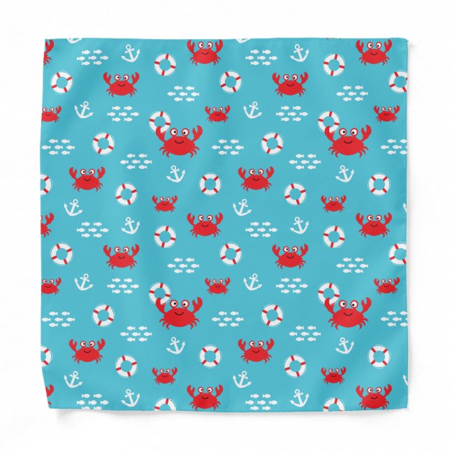 Crab with Lifebuoy Bandana (Front)
