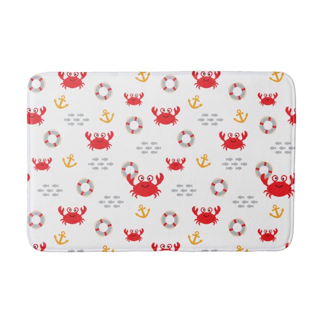 Crab with Lifebuoy Bath Mat (Front)