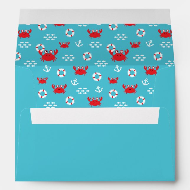 Crab with Lifebuoy Envelope (Back (Bottom))