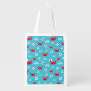 Crab with Lifebuoy Grocery Bag