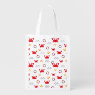 Crab with Lifebuoy Grocery Bag