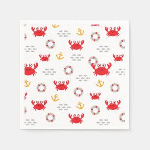 Crab with Lifebuoy Napkins