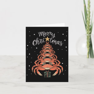Crab Xmas Tree Crab Christmas Tree Tank Top1 Card
