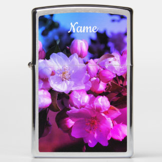 Crabapple Blossoms Abstract Colors Personalized Zippo Lighter