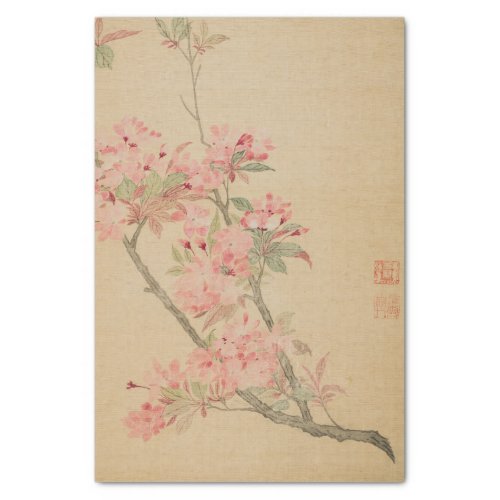 Crabapple Blossoms by Ma Yuanyu Tissue Paper