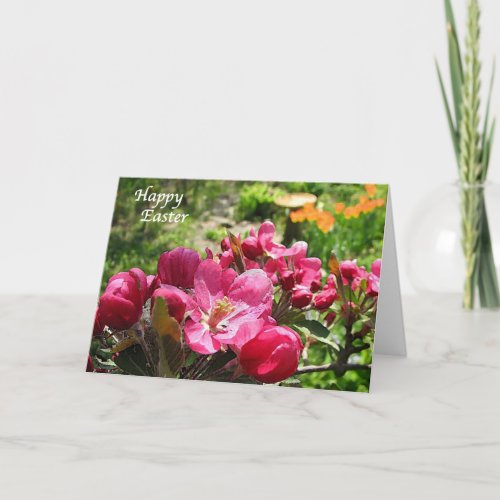 Crabapple Blossoms Easter Holiday Card