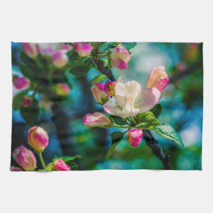 Crabapple flower and buds towel