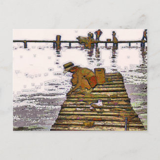 Crabbing At Herman's Store with Nancy Postcard