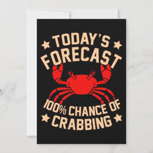 Crabbing Crabs Seafood Crabby Crab Lobster Sea Invitation