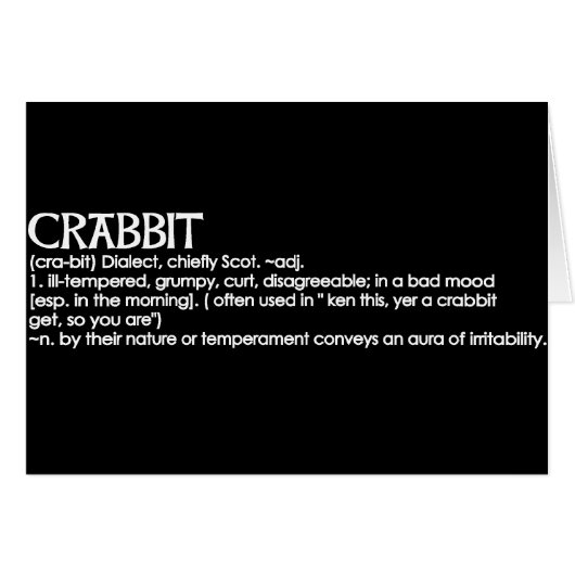Crabbit Cards (Front Horizontal)